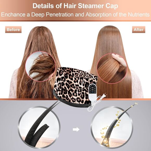 Luxebell Hair Steamer Deep Conditioning Heat Cap Adjustable Hair Care - Picture 7 of 11